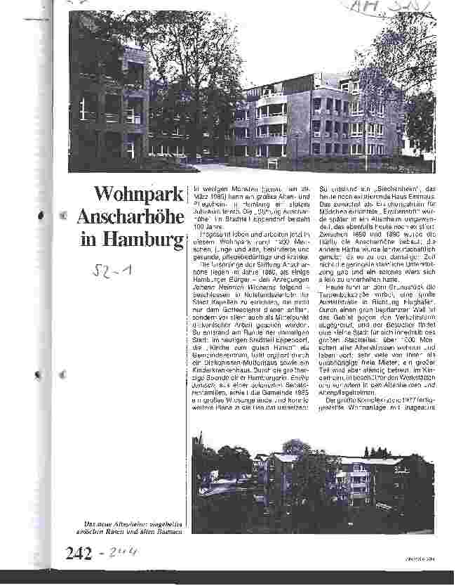 Vorschauseite 1: Wohnpark Anscharhöhe in Hamburg