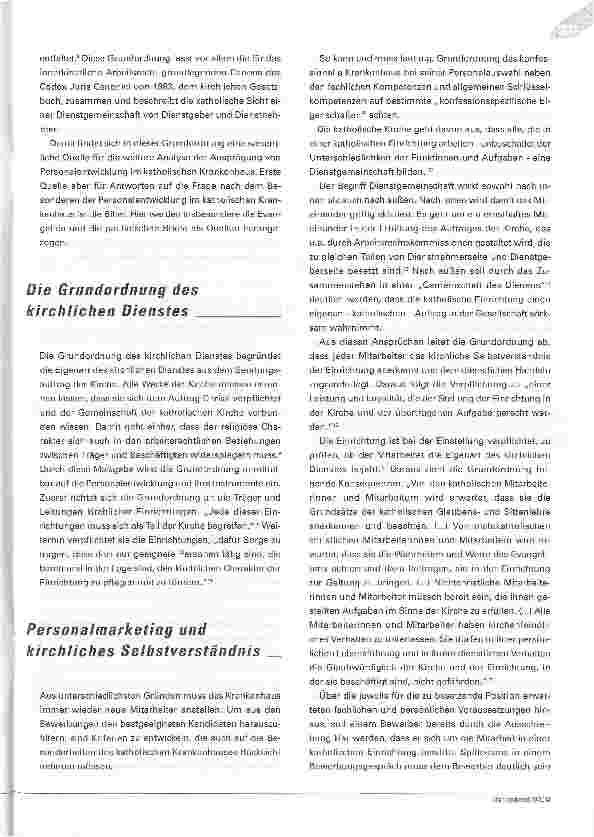 Vorschauseite 3: Wo Menschen für Menschen arbeitenDas Besondere der Personalentwicklung im katholischen Krankenhaus