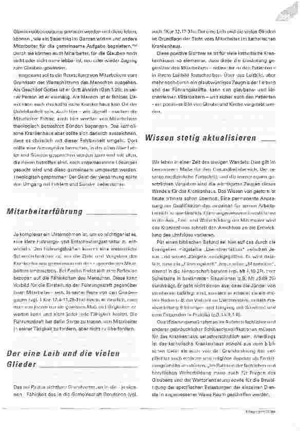 Vorschauseite 5: Wo Menschen für Menschen arbeitenDas Besondere der Personalentwicklung im katholischen Krankenhaus