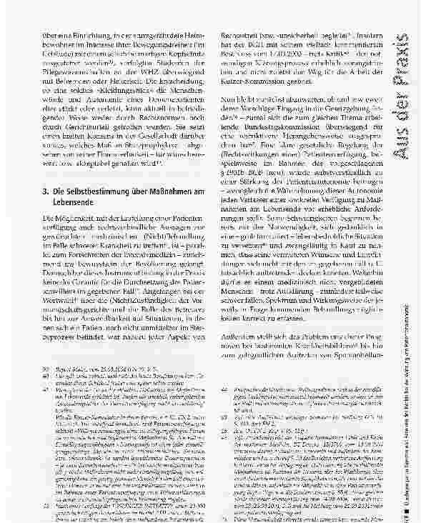Vorschauseite 5: Überlegungen zu Grenzen und Reserven des Rechts bei der Wahrung von Patientenautonomie