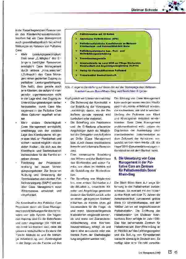 Vorschauseite 3: Case Management in der Palliative Care