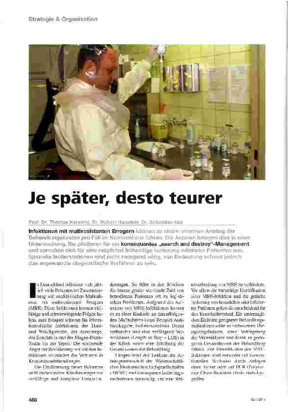 Vorschauseite 1: Je später, desto teurer