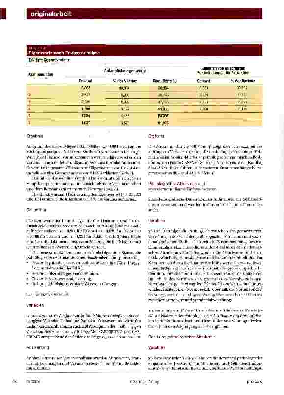 Vorschauseite 4: Entwicklung und Evaluierung eines Fragebogens zur Beurteilung von pathologischem Altruismus