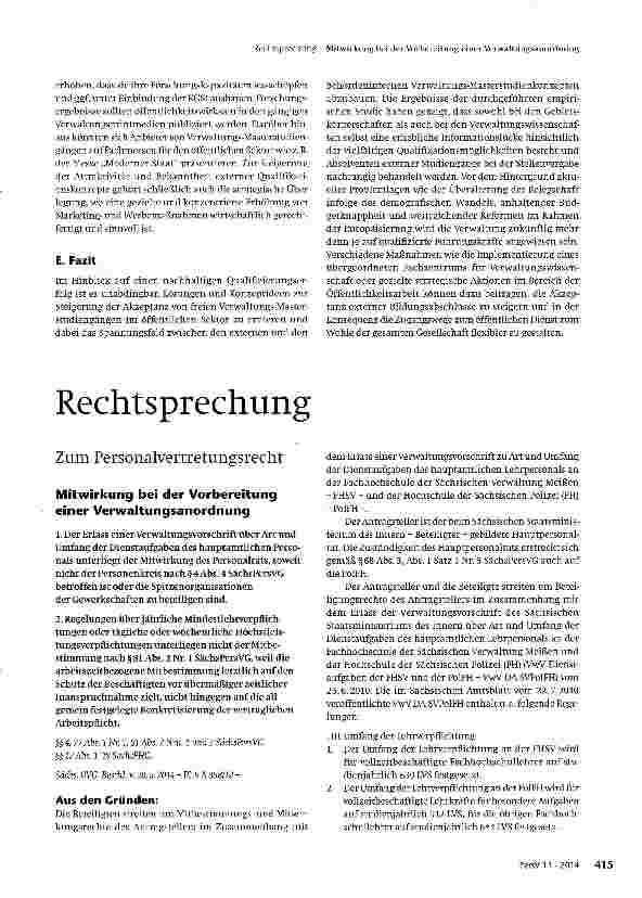 Vorschauseite 1: Mitwirkung bei der Vorbereitung einer Verwaltungsanordnung
