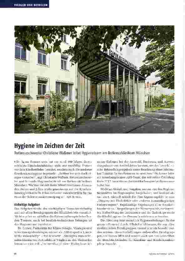 Vorschauseite 1: Hygiene im Zeichen der Zeit