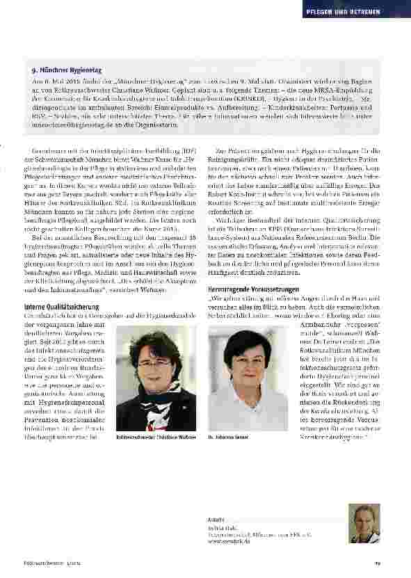 Vorschauseite 2: Hygiene im Zeichen der Zeit