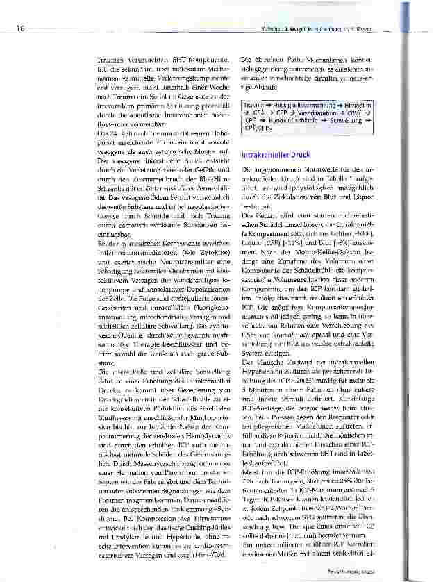 Vorschauseite 3: Das schwere Schädel-Hirn-Trauma und die Behandlung des erhöhten intrakraniellen Drucks