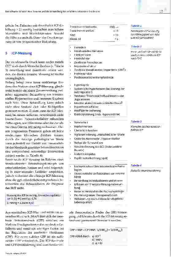 Vorschauseite 4: Das schwere Schädel-Hirn-Trauma und die Behandlung des erhöhten intrakraniellen Drucks