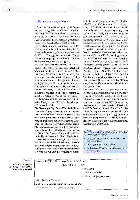Vorschauseite 5: Das schwere Schädel-Hirn-Trauma und die Behandlung des erhöhten intrakraniellen Drucks