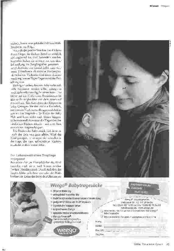 Vorschauseite 2: Ein Baby will am Körper sein