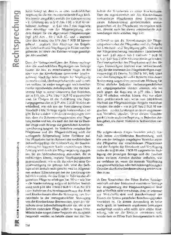 Vorschauseite 4: Heimvertrag - Entgelt für Verpflegung bei ausschließlicher Sondenernährung BGH, Urteil vom 22.01.2004