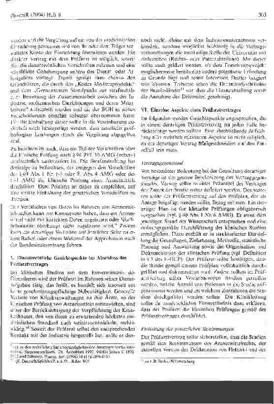 Vorschauseite 4: Klinische Prüfungen von Arzneimitteln an einer deutschen Hochschule: Was ist bei der Gestaltung des Prüfarztvertrages zu beachten?