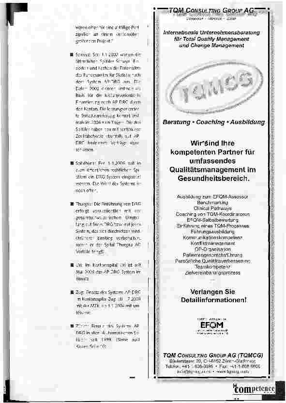 Vorschauseite 3: DRG: Wo stehen die Kantone und ihre Spitäler?