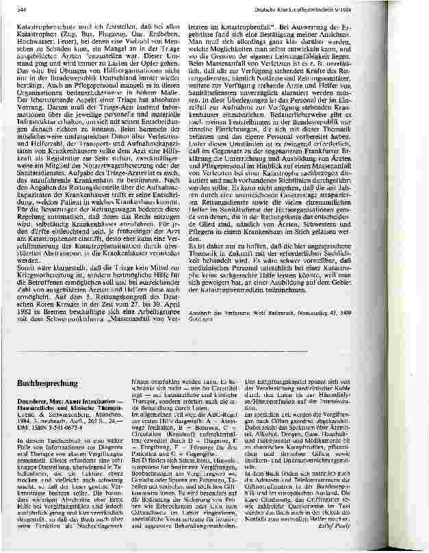 Vorschauseite 2: Katastrophenmedizin - Medizin in der Katastrophe