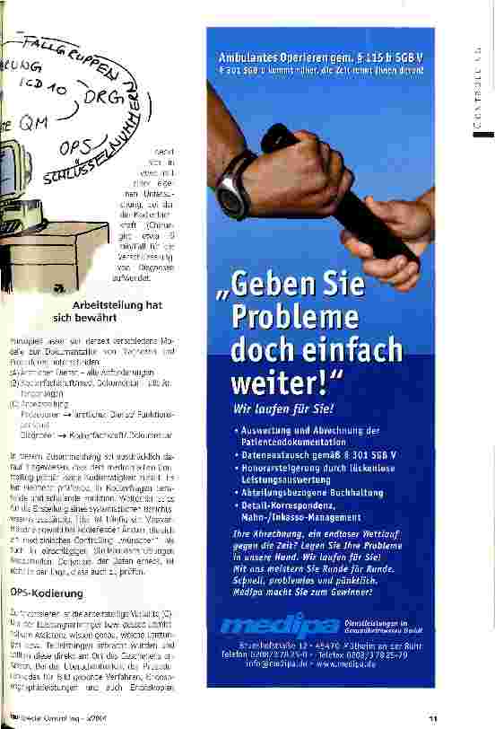 Vorschauseite 2: Die UnterstützerEinsatz von Kodierpersonal im DRG-Echtbetrieb
