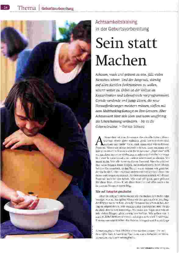 Vorschauseite 1: Sein statt Machen