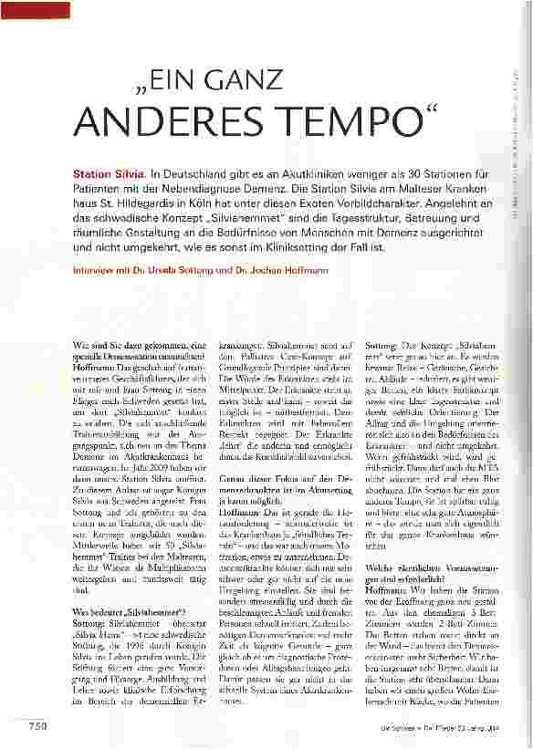 Vorschauseite 1: EIN GANZ ANDERES TEMPO