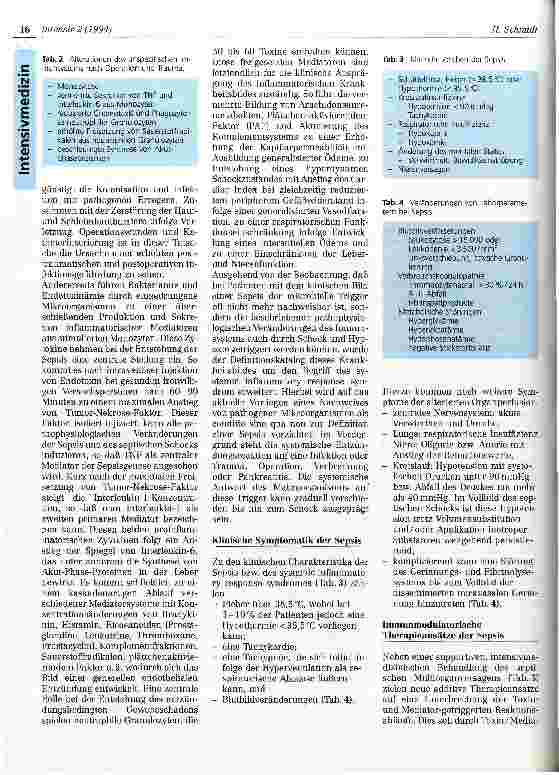 Vorschauseite 2: Die Beteiligung des Immunsystems an der Gesamtbedrohung des Organismus