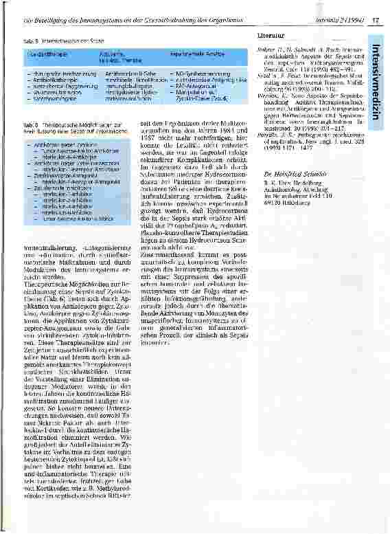 Vorschauseite 3: Die Beteiligung des Immunsystems an der Gesamtbedrohung des Organismus