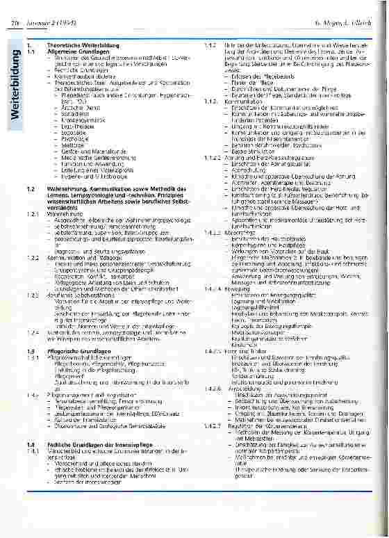 Vorschauseite 4: Entwicklung und Perspektiven der Weiterbildung in der Intensivpflege