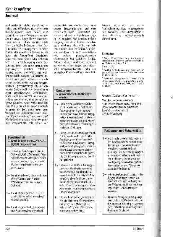 Vorschauseite 5: Dekubitus-Risikoskalen im Vergleich