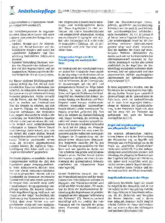 Vorschauseite 4: Bewältigung präoperativer Angst Teil 1