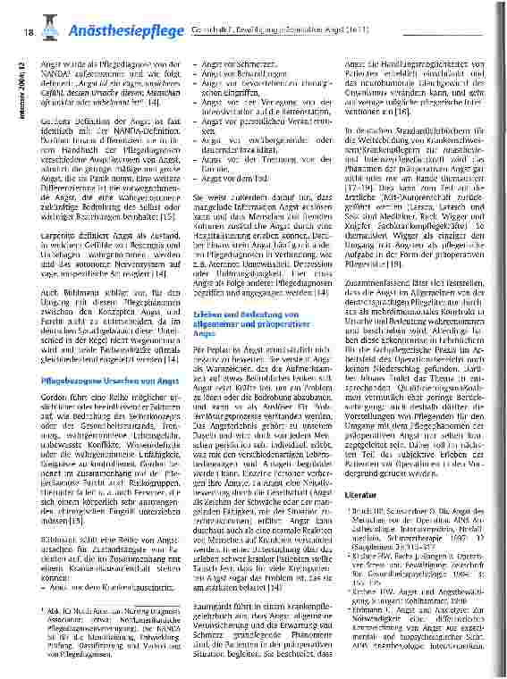 Vorschauseite 5: Bewältigung präoperativer Angst Teil 1
