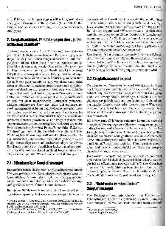 Vorschauseite 2: Der ärztliche Behandlungsfehler in der Chirurgie: Typische Fehlervorwürfe und Fehlerkonstellationen