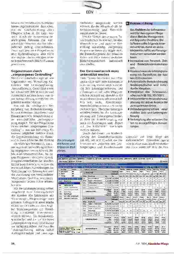 Vorschauseite 2: Wirtschaftlich planen könnenCheckliste: Anforderungen an moderne Software für Pflegedienste