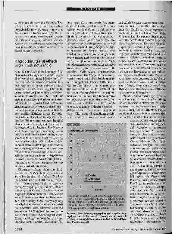 Vorschauseite 3: Plädoyer für mehr evidenzbasierte Chirurgie