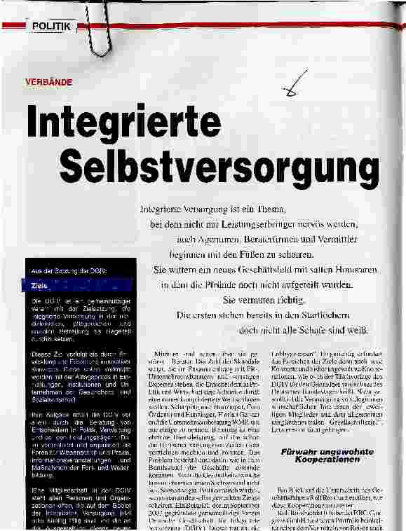 Vorschauseite 1: Integrierte Selbstversorgung