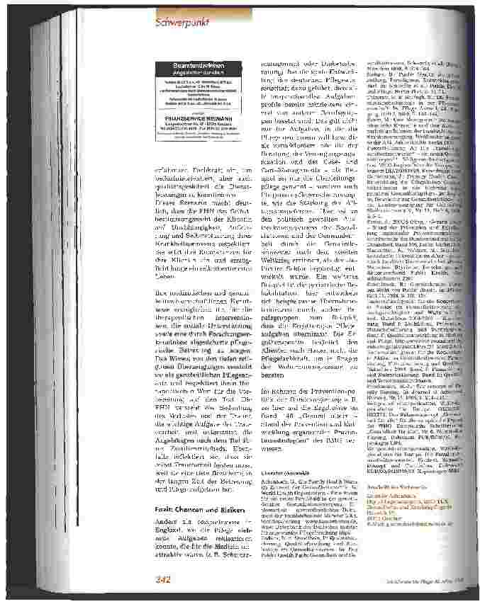 Vorschauseite 6: Die Family Health Nurse - Ein Zukunftskonzept zur integrierten familienund gemeindenahen Versorgung Gesundheit fördern und erhalten