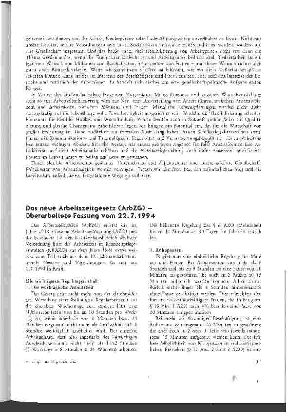Vorschauseite 6: Neue Arbeitszeitmodelle verändern den Arbeitsmarkt - Eine Chance für Frauen!
