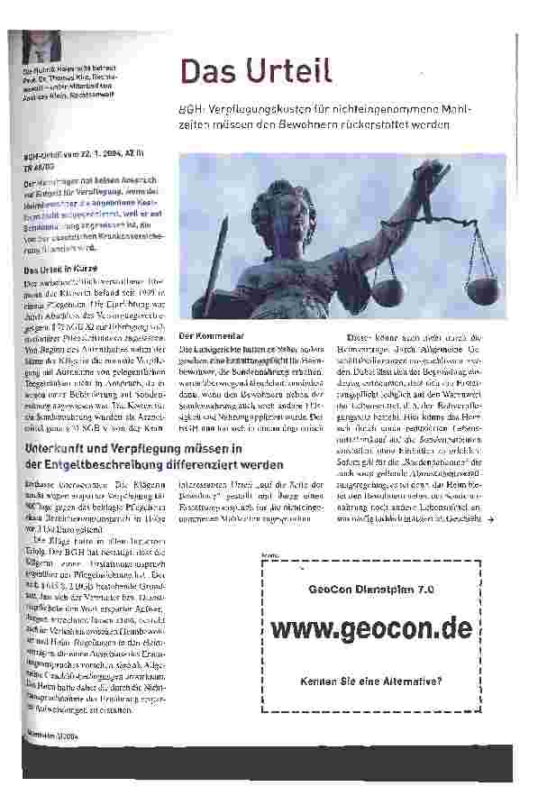 Vorschauseite 1: Das Urteil