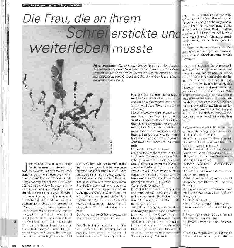 Vorschauseite 1: Die Frau, die an ihrem Schrei erstickte und weiterleben musste.