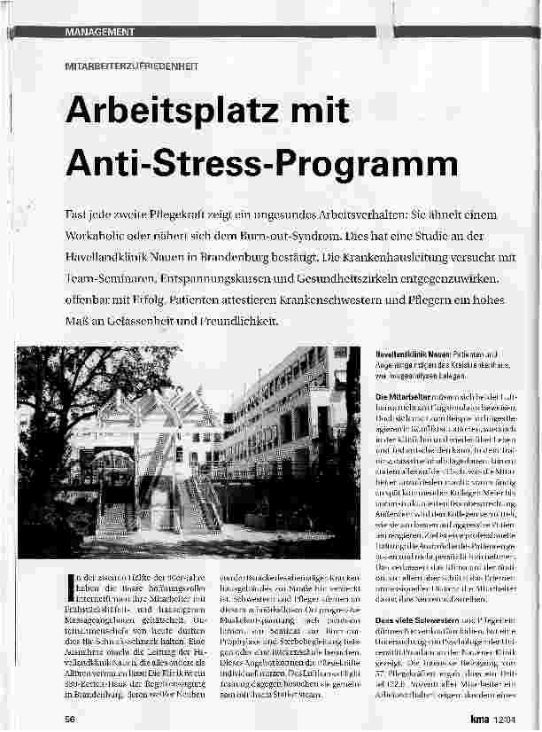 Vorschauseite 1: Arbeitsplatz mit Anti-Stress-Programm