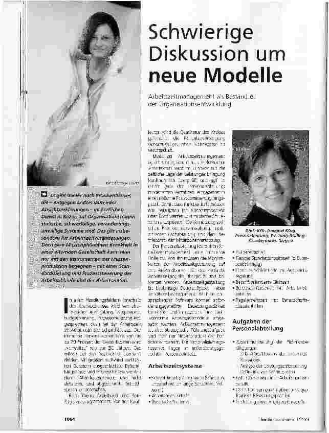 Vorschauseite 1: Schwierige Diskussion um neue Modelle