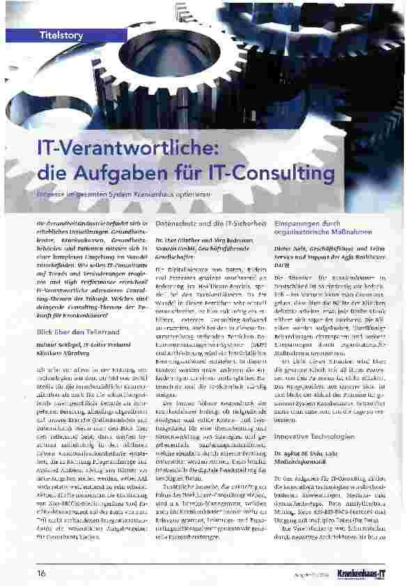 Vorschauseite 1: IT-Verantwortliche: die Aufgaben für IT-Consulting