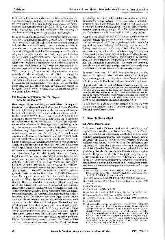 Vorschauseite 2: Arbeitnehmer, Arbeitnehmerähnliche und freie Mitarbeiter in den Bereichen Gesundheit, Soziales, Betreuung