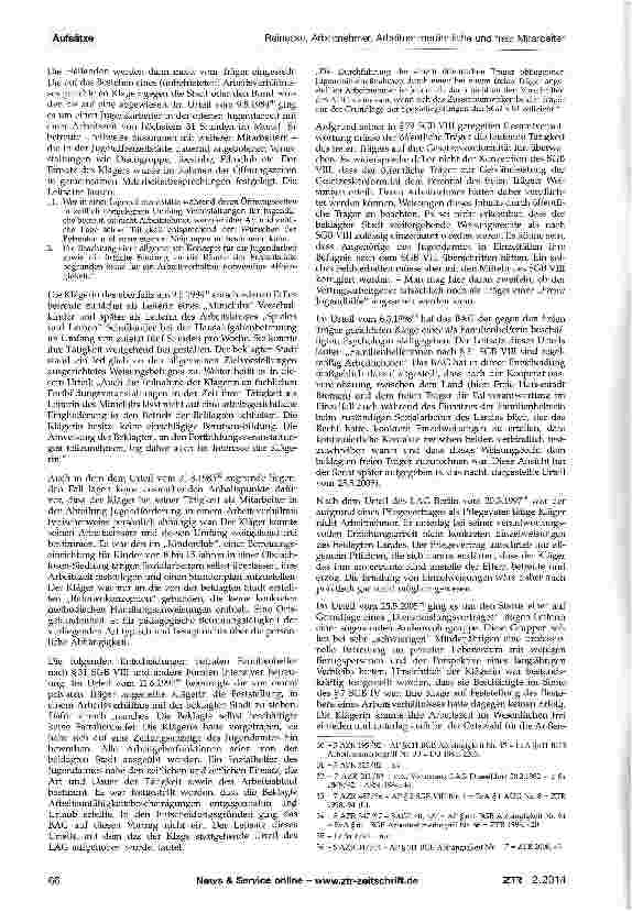 Vorschauseite 4: Arbeitnehmer, Arbeitnehmerähnliche und freie Mitarbeiter in den Bereichen Gesundheit, Soziales, Betreuung