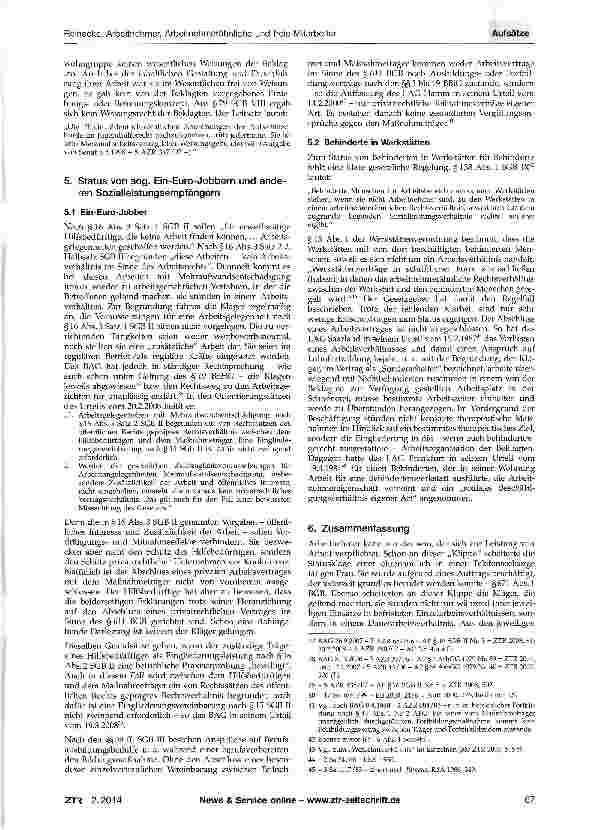 Vorschauseite 5: Arbeitnehmer, Arbeitnehmerähnliche und freie Mitarbeiter in den Bereichen Gesundheit, Soziales, Betreuung