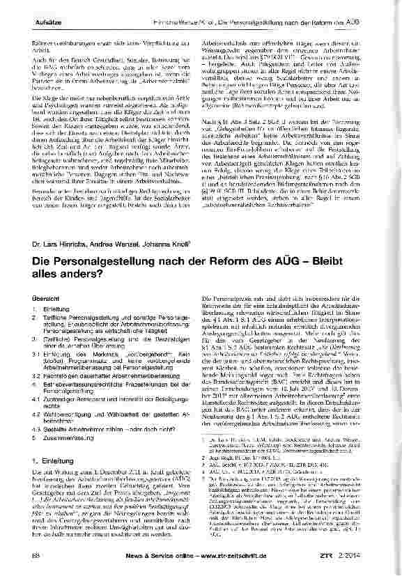Vorschauseite 6: Arbeitnehmer, Arbeitnehmerähnliche und freie Mitarbeiter in den Bereichen Gesundheit, Soziales, Betreuung