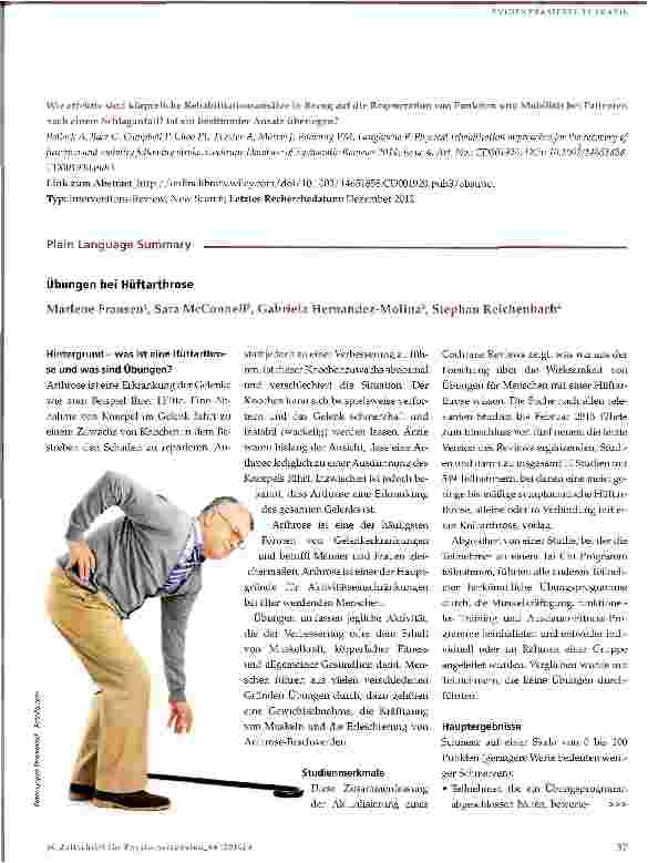 Vorschauseite 3: Cochrane-Update