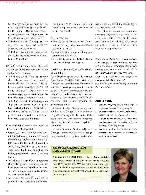 Vorschauseite 4: Cochrane-Update
