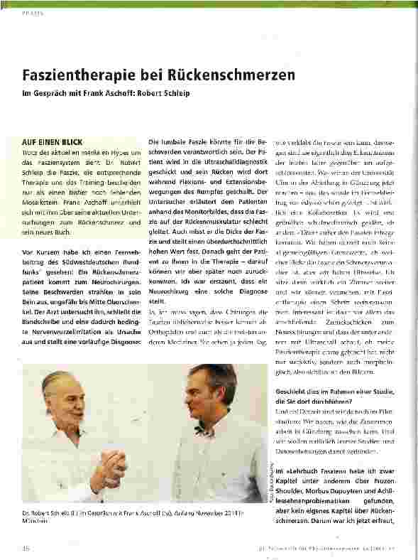 Vorschauseite 1: Faszientherapie bei Rückenschmerzen