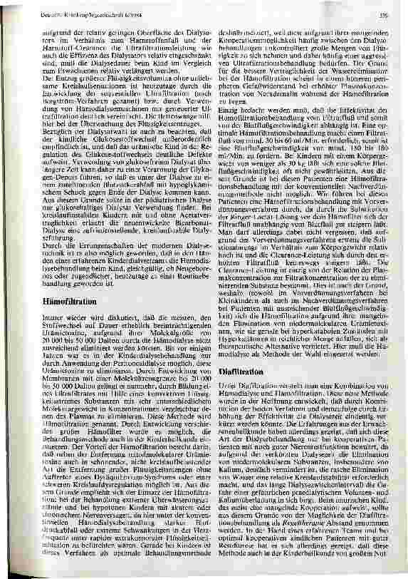 Vorschauseite 3: Neue Entwicklungen in der Kinderdialyse