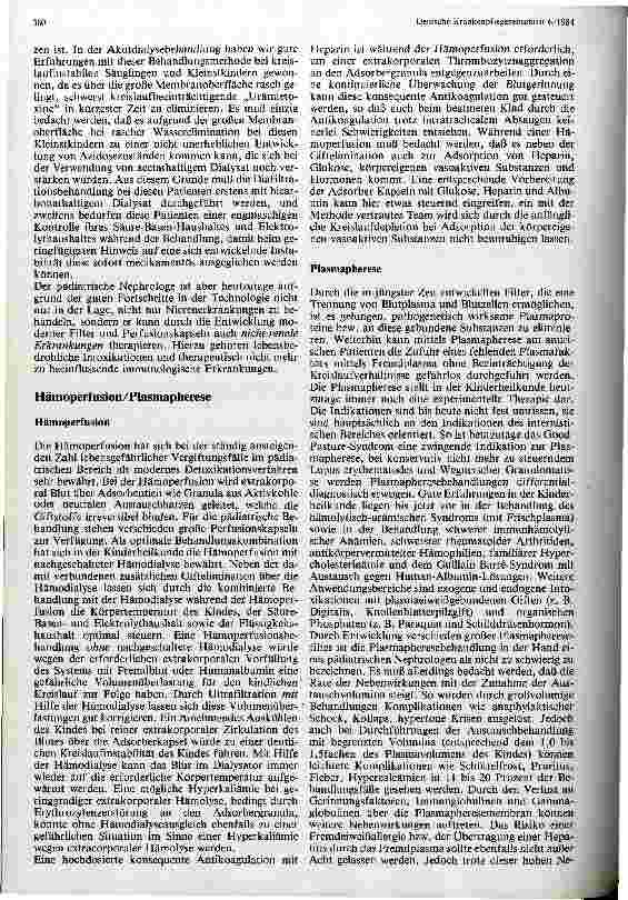 Vorschauseite 4: Neue Entwicklungen in der Kinderdialyse