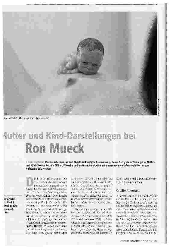 Vorschauseite 1: Mutter und Kind-Darstellungen bei Ron Mueck