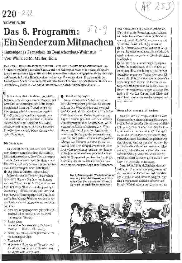 Vorschauseite 1: Das 6. Programm: Ein Sender zum Mitmachen
