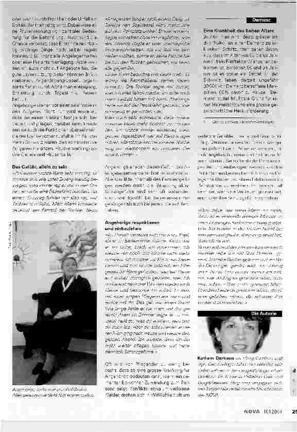 Vorschauseite 2: ...und wer kümmert sich um mich?
